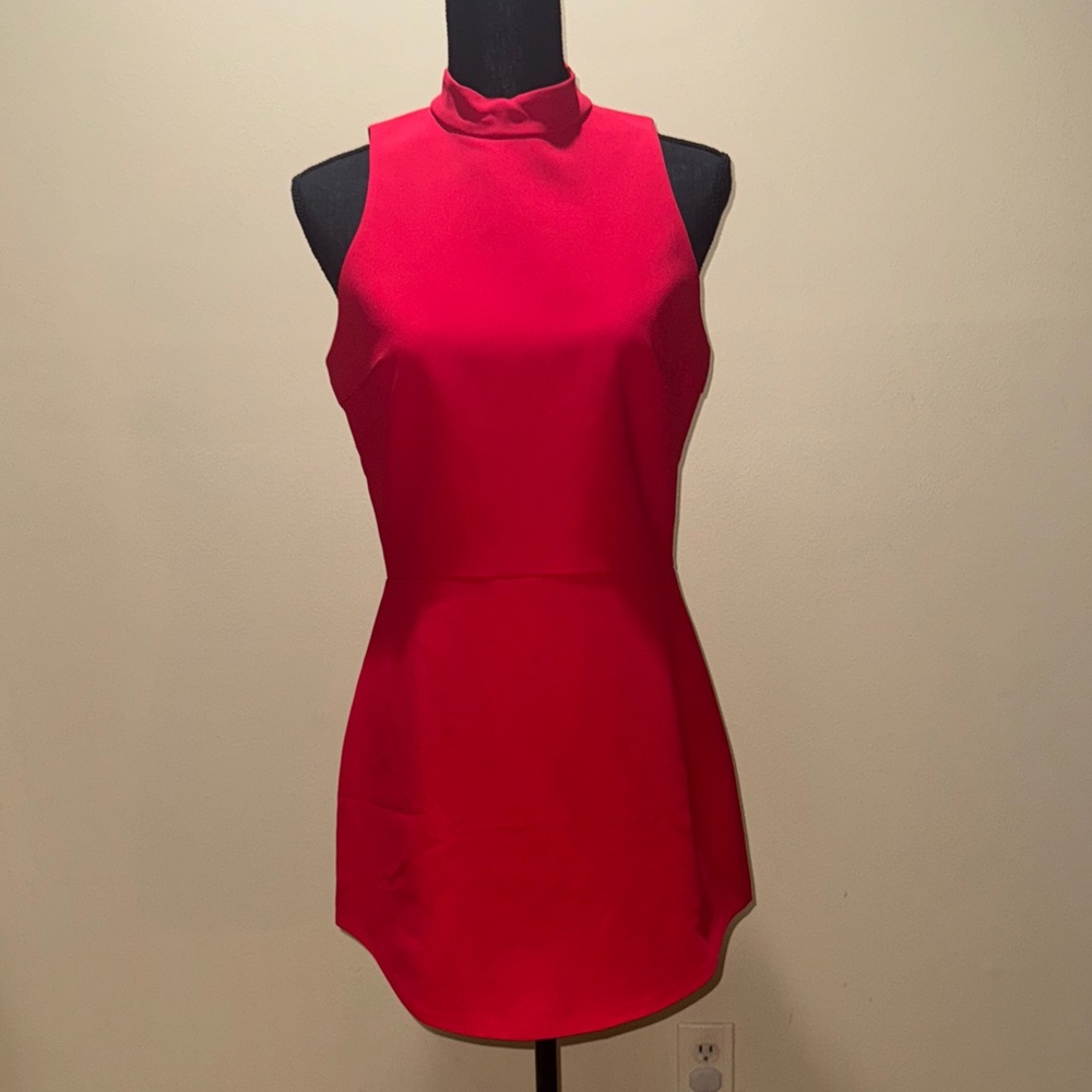 Amanda Uprichard Vibrant Red Mini Dress